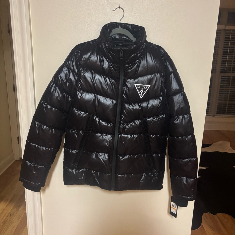 Guess Black Puffer Jacket Men’s S